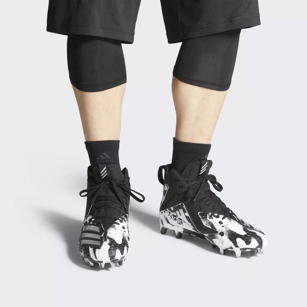 Adidas Freak X Carbon Mid Camo Tacos de Futbol Negros Para Hombre (MX-19152)